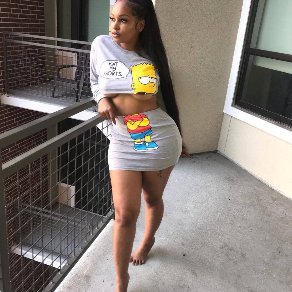 2Pcs Crop Top Mini Pencil Skirt Sets